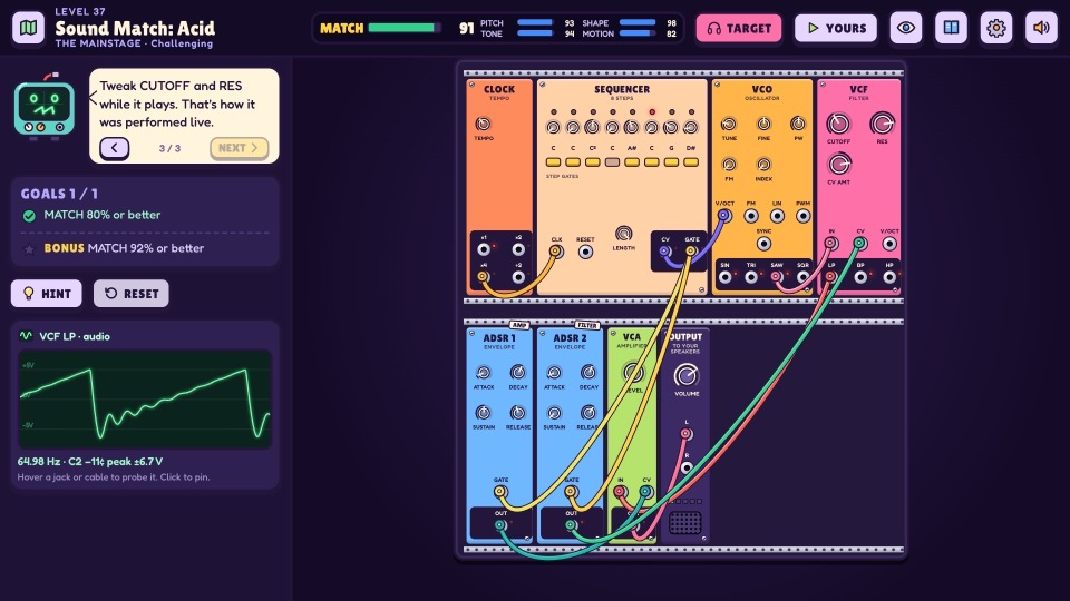 A sound-match challenge